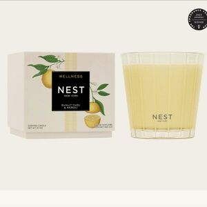NEST NEW YORK WELLNESS SUNLIT YUZU & NEROLI SCENTED 3 WICK CANDLE